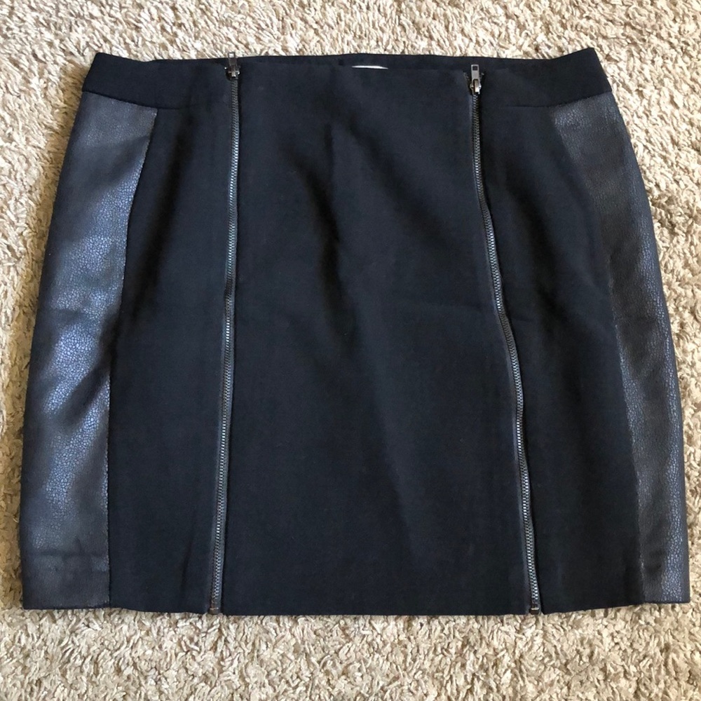 Black mini skirt